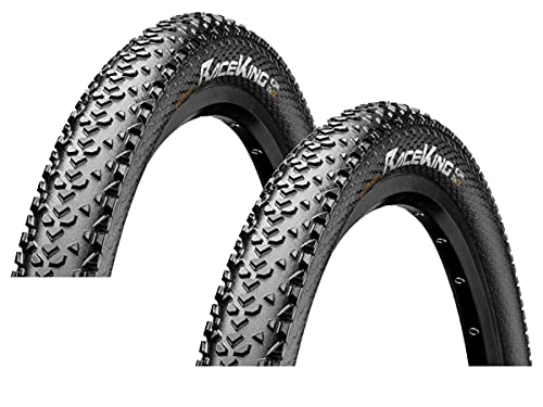Continental Race King 2.0 Tire 50-622 - Cubierta para neumáticos de bicicleta (2 unidades, 29 pulgadas, 50-622), color negro