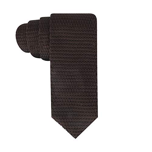 Corbata estrecha de punto marrón | 5 años de garantía | Regalos para hombres | Accesorios para padrinos | Corbata de boda