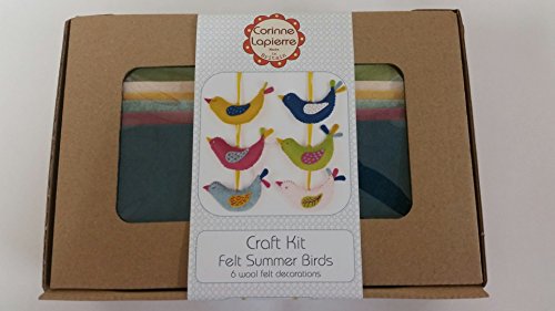 Corinne Lapierre Fieltro Kit de decoración de Patrones de Costura para Aves de Verano
