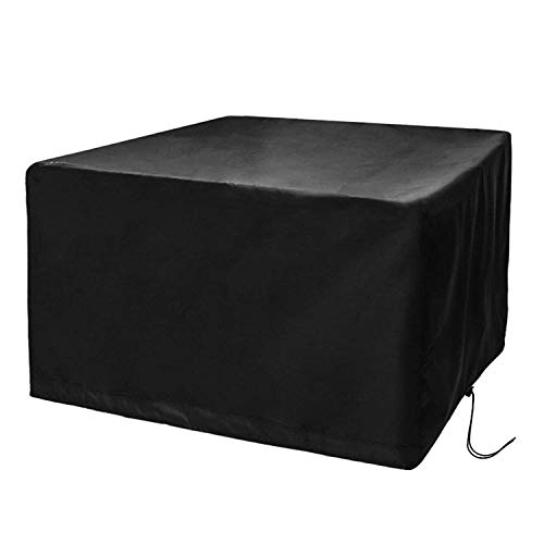 CosyInSofa Funda para Muebles de Jardín, Copertura Impermeable para Mesas Rectangular, Funda Protectora Anti-UV para Patio Muebles Sillas Sofás Mesas Cubierta de Exterior Oxford (126x126x74cm)