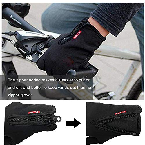 COTOP Guantes de Invierno, Aire Libre a Prueba de Viento Ciclismo Caza Escalada Guantes de Deporte de la Pantalla táctil para Smartphone