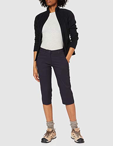 Craghoppers Kiwi Pro Crop Pantalones Cortos para Senderismo, Azul Marino Oscuro, 32W para Mujer