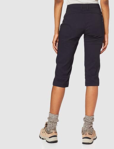 Craghoppers Kiwi Pro Crop Pantalones Cortos para Senderismo, Azul Marino Oscuro, 32W para Mujer