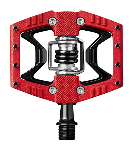 Crankbrothers doubleshot3 Pedal de Bicicleta Unisex, Color Rojo/Negro