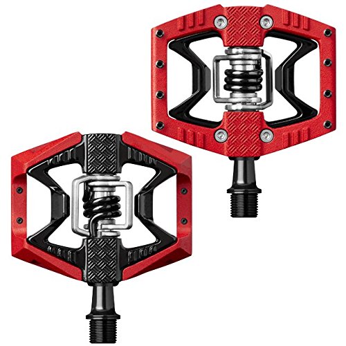 Crankbrothers doubleshot3 Pedal de Bicicleta Unisex, Color Rojo/Negro