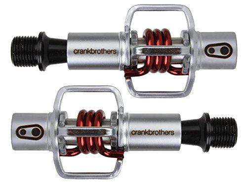 CRANKBROTHERS Egg Beater 1, Plata, Hombre, Plateado/Rojo