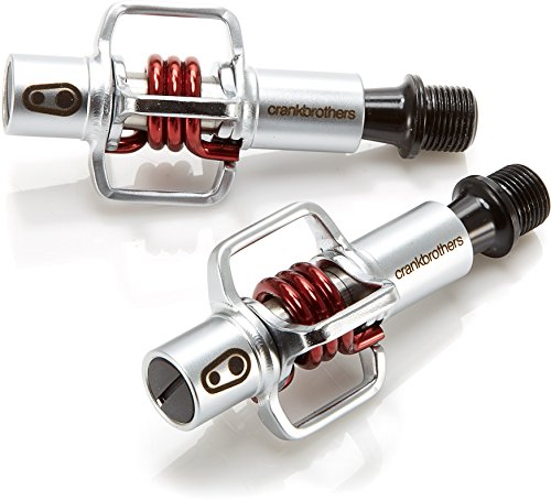 CRANKBROTHERS Egg Beater 1, Plata, Hombre, Plateado/Rojo