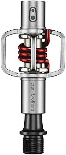 CRANKBROTHERS Egg Beater 1, Plata, Hombre, Plateado/Rojo