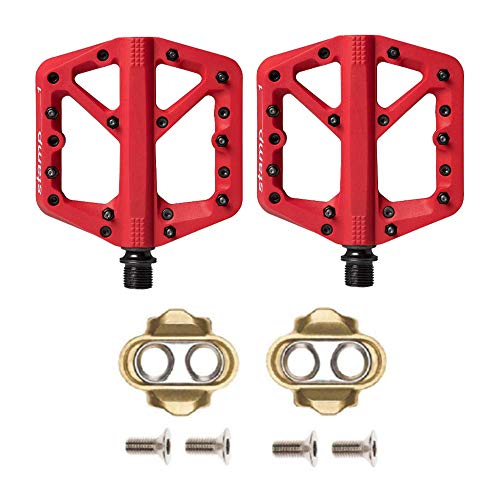 Crankbrothers Unisex's Stamp-1 Pedales, Rojo, Grande