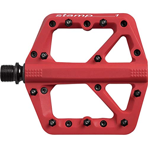 Crankbrothers Unisex's Stamp-1 Pedales, Rojo, Grande