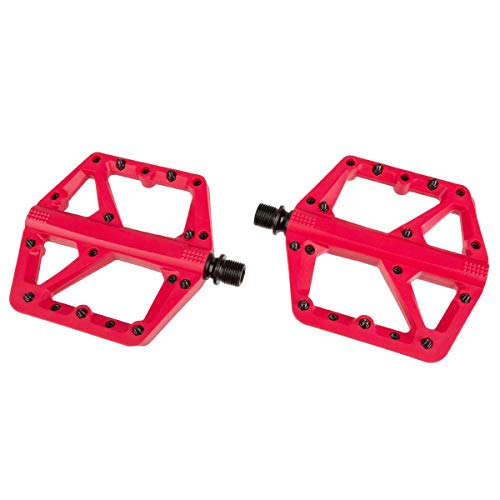 Crankbrothers Unisex's Stamp-1 Pedales, Rojo, Grande