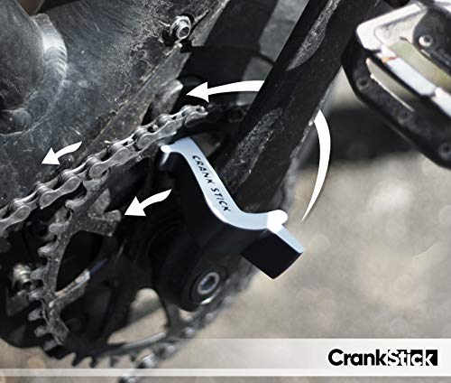 CrankStick (herramienta para el cuidado de la cadena, permite girar la cadena hacia atrás, aceite y limpieza, limpiador de bicicletas electrónicas, accesorios, eMTB, no requiere soporte de montaje