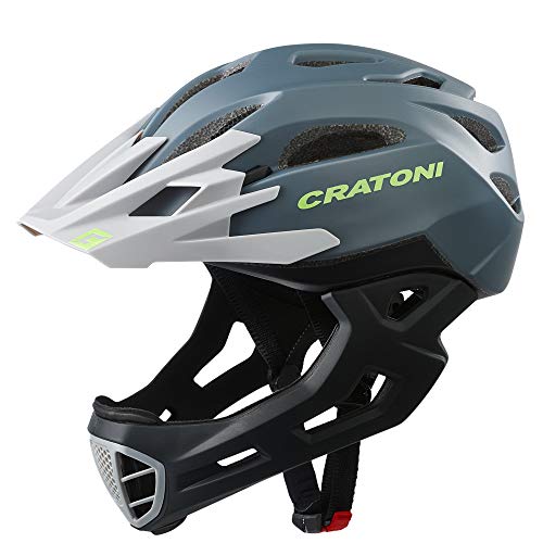 Cratoni C-Maniac Casco de Bici, Hombre, Gris/Negro, 58-61