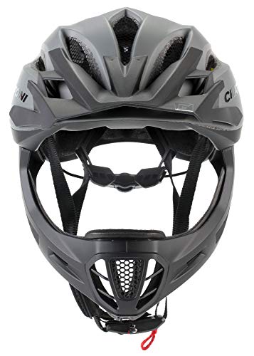 Cratoni C-Maniac Casco de Ciclismo Fullfacehhelm BMX Freeride Downhill (Stone, S-M (52-56 cm))