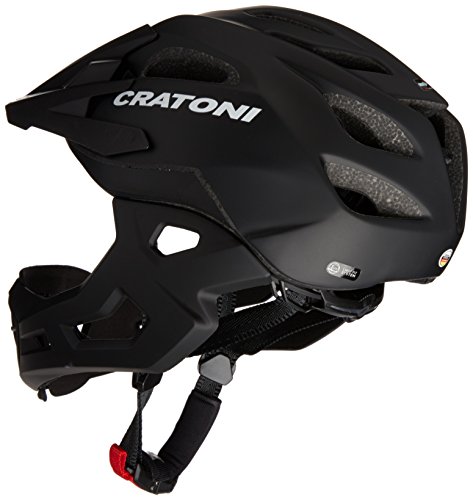 Cratoni C-Maniac Casco, Unisex Adulto, Negro Mate, Small/Medium/52-56 cm