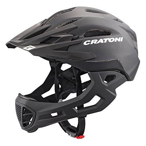 Cratoni C-Maniac Casco, Unisex Adulto, Negro Mate, Small/Medium/52-56 cm