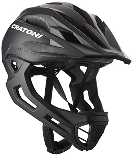 Cratoni C-Maniac Casco, Unisex Adulto, Negro Mate, Small/Medium/52-56 cm