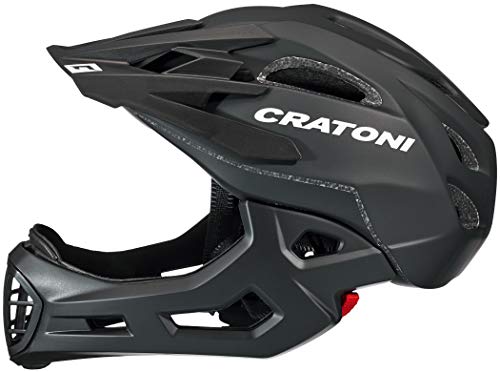 Cratoni C-Maniac Casco, Unisex Adulto, Negro Mate, Small/Medium/52-56 cm