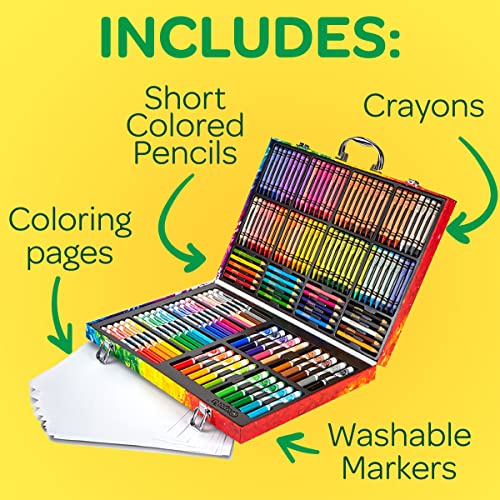 Crayola Inspiration art case - Kit de manualidades para niños (Lápiz de color, Lápiz, Rotulador), 140 piezas , Modelos/colores Surtidos, 1 Unidad