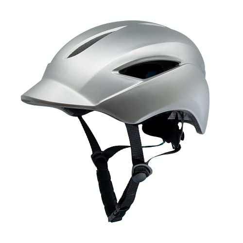 Crazy Safety Casco de Bici para Hombres, Mujeres, niños y niñas | Casco de Bicicleta con luz LED Recargable por USB integrada | Casco de Bici Urbana Ligero