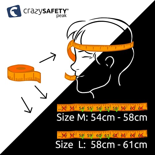 Crazy Safety Casco de Bici para Hombres, Mujeres, niños y niñas | Casco de Bicicleta con luz LED Recargable por USB integrada | Casco de Bici Urbana Ligero