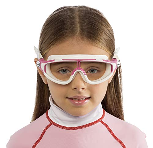 Cressi Gafas de natación, Unisex niños, Rosa/Blanco, 2/7 Años-Baloo