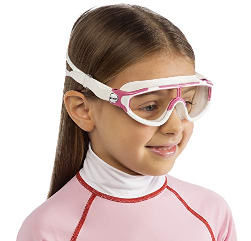 Cressi Gafas de natación, Unisex niños, Rosa/Blanco, 2/7 Años-Baloo