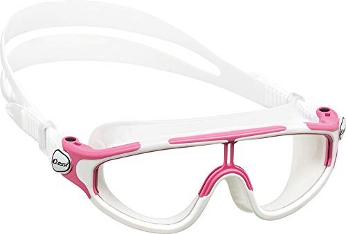 Cressi Gafas de natación, Unisex niños, Rosa/Blanco, 2/7 Años-Baloo