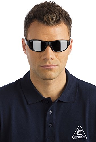 Cressi Ninja Floating - Gafas Flotantes Polarizadas para Deportes con una protección 100% UV Adultos Unisex, Negro/Negro
