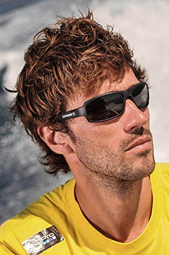 Cressi Ninja Sunglasses Gafas Polarizadas para Deportes con una Protección 100% UV, Adultos unisex, Blanco-Lentes Ahumadas, Un Tamaño