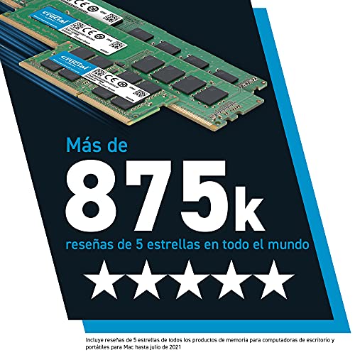 Crucial RAM CT8G4DFRA266 8 GB DDR4 2666 MHz CL19 Memoria de Escritorio