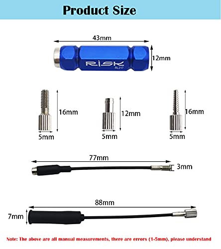 CTRICALVER Bicicleta Enrutamiento de Cable Interno de Cable Kit, de cambio hidráulico guía de cable interno con imán