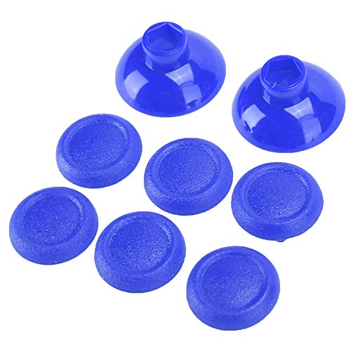 Cubierta de la Palanca de Mando Tapas de Agarre para el Pulgar Cubierta de Silicona de Altura Ajustable para Xbox One(Azul)