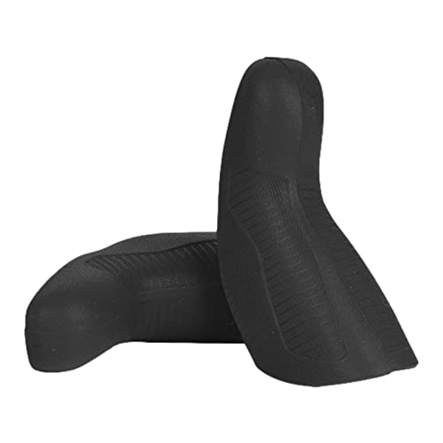 Cubierta de manija de freno Bicicleta, Protector de agarre de maneta de freno, Manguito de silicona de agarre de palanca de freno antideslizante universal para bicicleta de carretera y MTB, Negro / Az