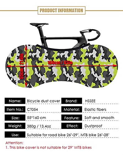 Cubierta de polvo, cubierta de bicicleta serie de camuflaje cubierta de bicicleta suave y lisa cubierta de polvo interior 26 "-29" 700C cubierta de bicicleta de carretera Ciclismo Accesorios for bicic