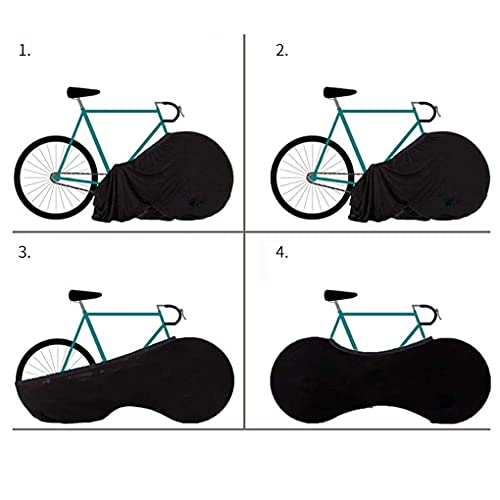 Cubiertas de Almacenamiento para Bicicletas en Interiores, Equipo de protección elástico Lavable para Bicicletas a Prueba de rayones para Bicicletas de Carretera, Cubierta de Bolsa de almace