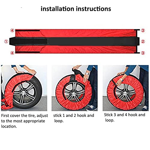 Cubiertas de rueda para neumáticos de RV, cubierta de neumático de repuesto, 1 pieza de cubierta de neumático de protector de rueda para neumáticos de 13 a 20 pulgadas de diámetro para RV Camper Trail