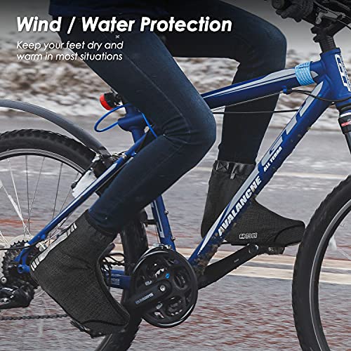 Cubrezapatillas de Ciclismo Invierno calentito Impermeables cubrebotas de Bici Comodos Ligero Protección térmica Impermeable MTB Carretera Cubrezapatillas Zapatillas Bicicleta de Montaña (S (35-38))