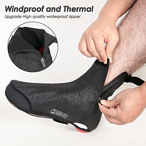 Cubrezapatillas de Ciclismo Invierno calentito Impermeables cubrebotas de Bici Comodos Ligero Protección térmica Impermeable MTB Carretera Cubrezapatillas Zapatillas Bicicleta de Montaña (S (35-38))