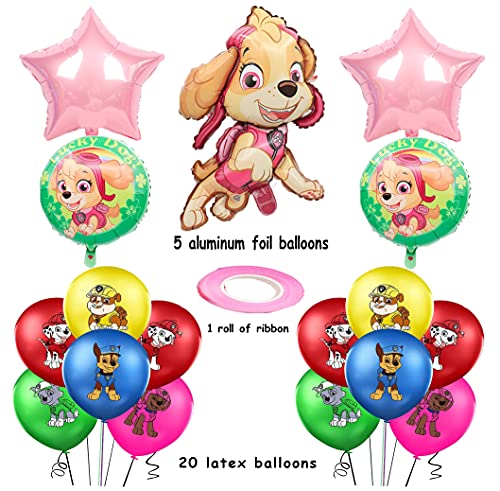 Cumpleaños Patrulla Canina Decoracion Globos Paw Dog Patrol Globos de Aluminio Cumpleaño Fiestas Decorar Paw Dog Patrol