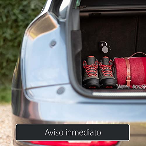 Curve, Localizador GPS Inteligente, Mini Dispositivo Ligero con Rastreo Ilimitado Desde tu Móvil para tu Coche, Bolso, Perro, Llaves y Mochila - Suscripción Incluida