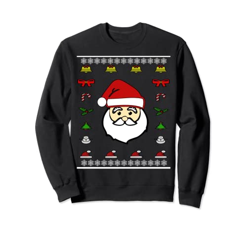 Custom Christmas Santa Face and Hat Icon 2021 Sudadera