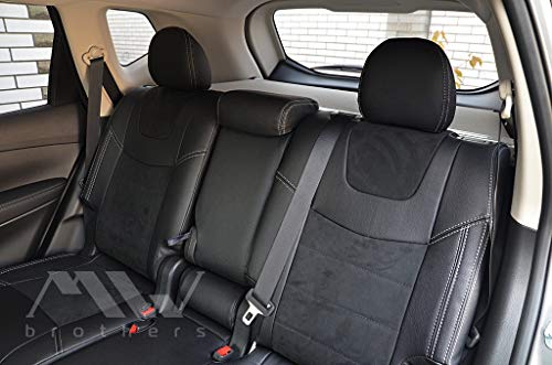 CUSTOM Fundas para asientos de coche a medida X-Trail T32 (2014-n.t.) piel sintética / Alcantara