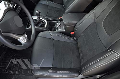 CUSTOM Fundas para asientos de coche a medida X-Trail T32 (2014-n.t.) piel sintética / Alcantara