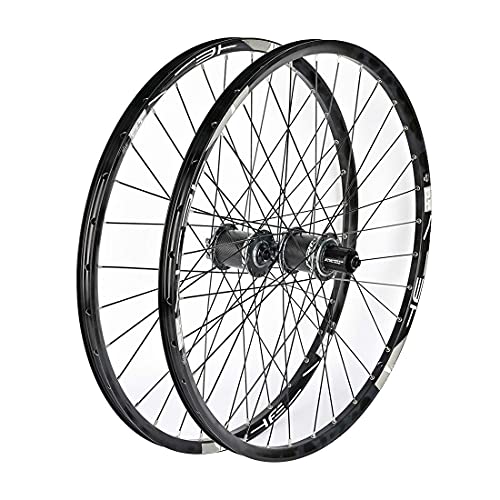 cvhtroe Ruedas de Bicicleta MTB 26 Pulgadas 27.5 ”29er Freno de Disco de liberación rápida de Doble Pared/Llanta híbrida Juego de Ruedas de Ciclismo 11 velocidades