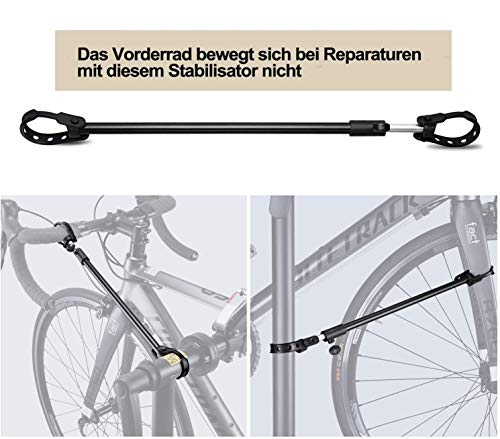 CXWXC Soporte para montaje de bicicleta, soporte para reparación de bicicletas, soporte de montaje de alta resistencia, con cabezal de sujeción soldado, rotación de 360 °, liberación rápida (negro1)