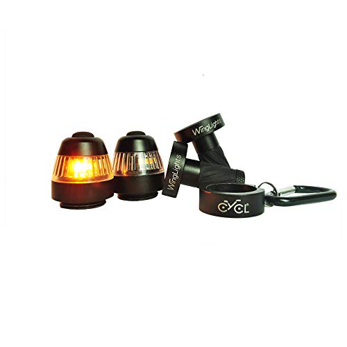 CYCL WingLights 360 mag Indicadores de dirección para Bicicleta, Color Negro, 10,6 cm x 8,3 cm x 3,4 cm