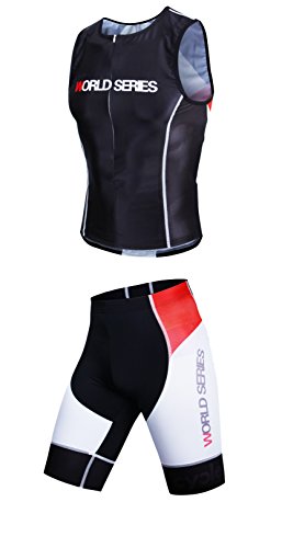 Cycle360 Set Conjunto triatlón Dos Piezas - Tirantes Larga Distancia - Triatlón - Talla XS