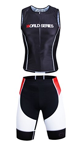 Cycle360 Set Conjunto triatlón Dos Piezas - Tirantes Larga Distancia - Triatlón - Talla XS