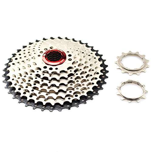 CYSKY 11-40T MTB 9 Velocidades Cassette Fit Bicicleta de Montaña Bicicleta de Carretera Compatible para SRAM, Shimano, Sunrace 9 Speed Freehub Body